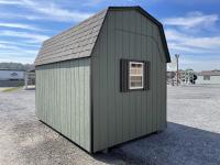 8'x12' Highwall Dutch Barn with shelves from Pine Creek Structures in Harrisburg, PA