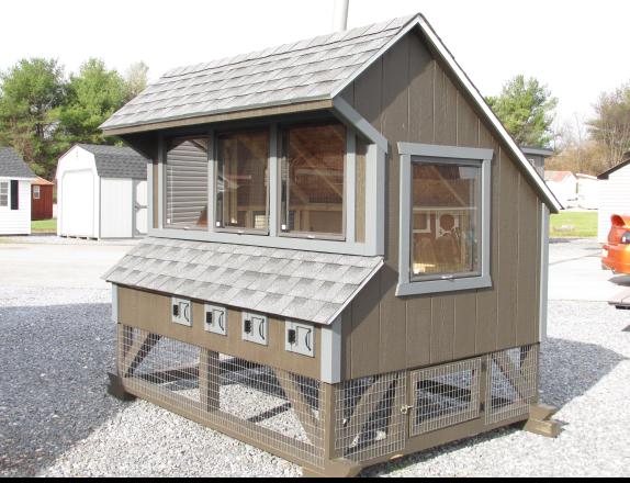 6x8 Chicken Condo at Pine Creek Structures in York, Pa.